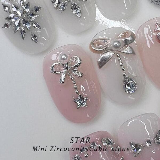 BONNIE B - MINI STAR CUBIC ZIRCONIA 50pc