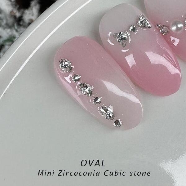 BONNIE B - MINI OVAL CUBIC ZIRCONIA STONE 50 pcs