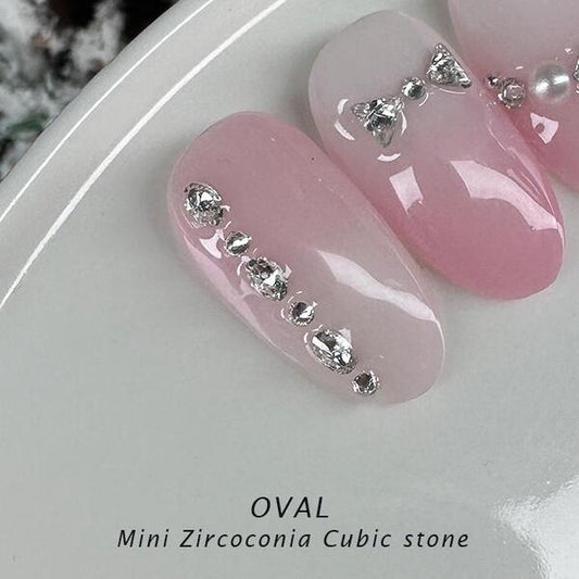 BONNIE B - MINI OVAL CUBIC ZIRCONIA STONE 50 pcs