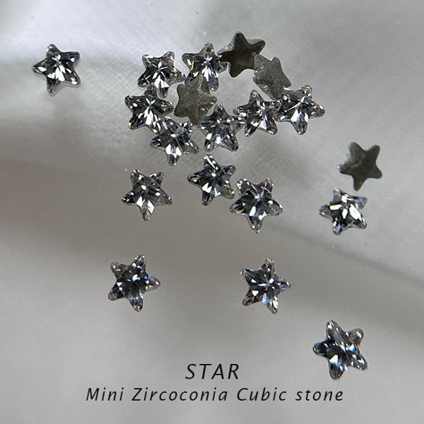 BONNIE B - MINI STAR CUBIC ZIRCONIA 50pc