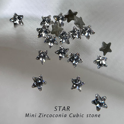 BONNIE B - MINI STAR CUBIC ZIRCONIA 50pc