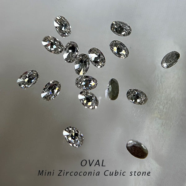 BONNIE B - MINI OVAL CUBIC ZIRCONIA STONE 50 pcs